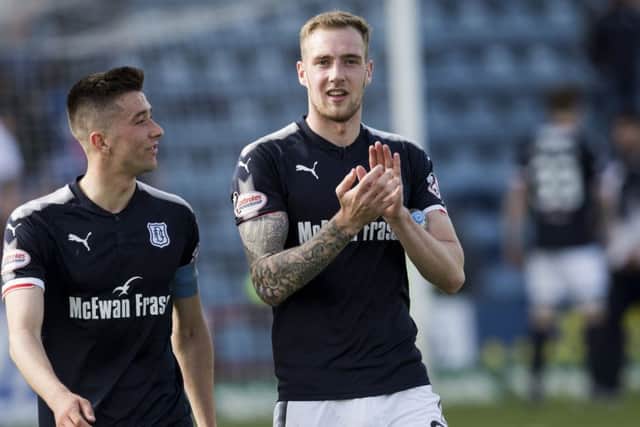 Kevin Holt, right, will be released by Dundee after the conclusion of his contract. Picture: SNS