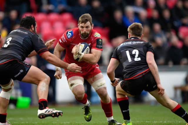 John Barclay's move from Scarlets to Edinburgh in the summer will be a massive blow for the Welsh club. Picture: Getty Images