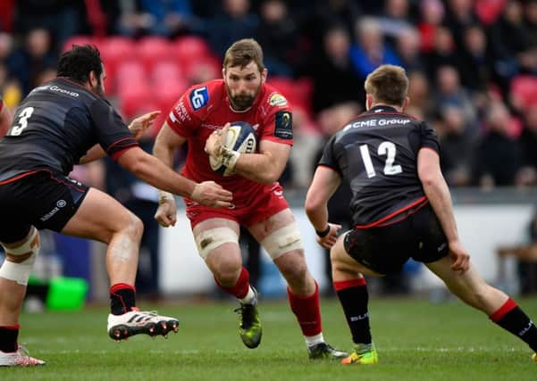 John Barclay's move from Scarlets to Edinburgh in the summer will be a massive blow for the Welsh club. Picture: Getty Images