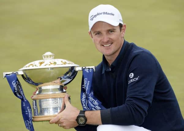 Justin Rose is returning to the Scottish Open, a tournament he won in 2014 at Royal Aberdeen. Picture: Gary Hutchison/SNS