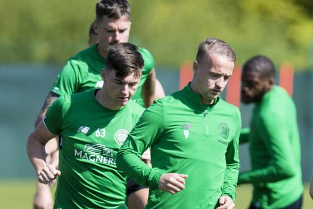 Leigh Griffiths during training at Lennoxtown