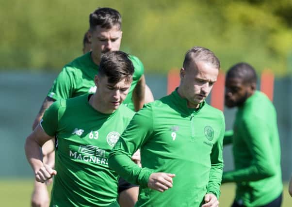 Leigh Griffiths during training at Lennoxtown