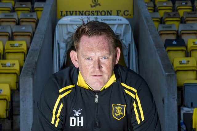 Livingston manager David Hopkin at the Tony Macaroni Arena. Picture: Ross MacDonald/SNS