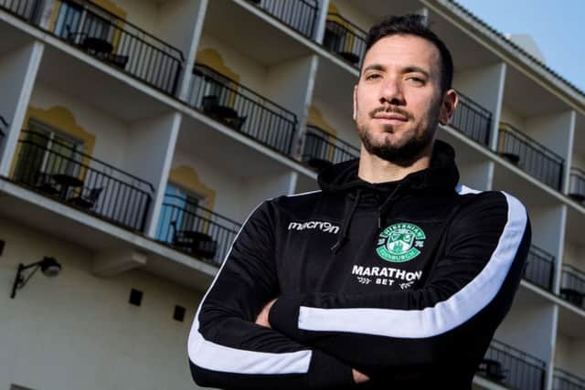 Hibs goalkeeper Ofir Marciano. Picture: SNS