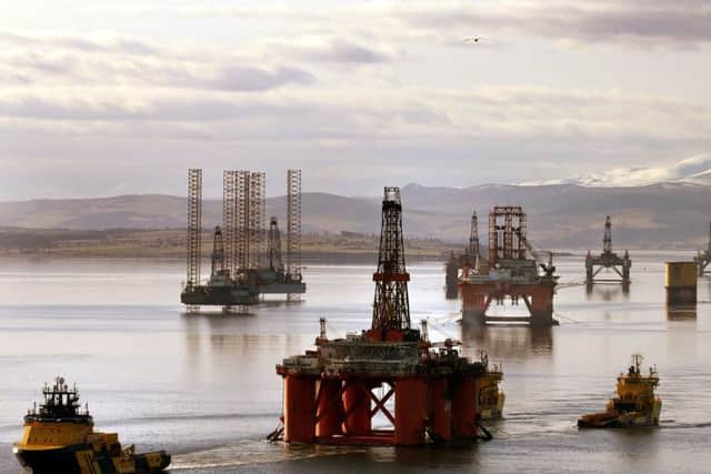 The Cromarty Firth has long been used as an anchorage point for oil rigs. Picture: PA