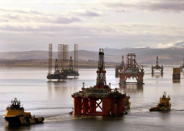 The Cromarty Firth has long been used as an anchorage point for oil rigs. Picture: PA