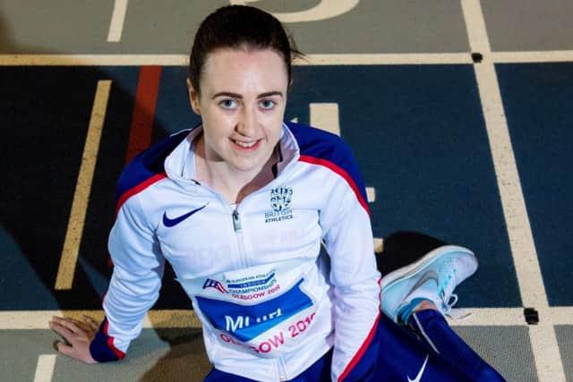 Laura Muir at the Emirates Arena. Picture: Ross Parker/SNS