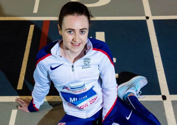 Laura Muir at the Emirates Arena. Picture: Ross Parker/SNS