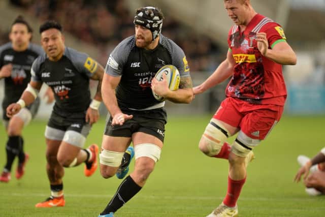 Gary Graham in action for Newcastle Falcons. Picture: Getty Images