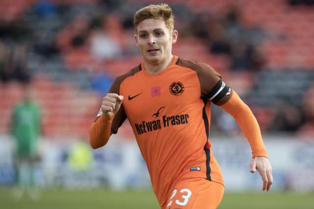 Fraser Fyvie in action for Dundee United before injury cut his season short. Picture: SNS Group