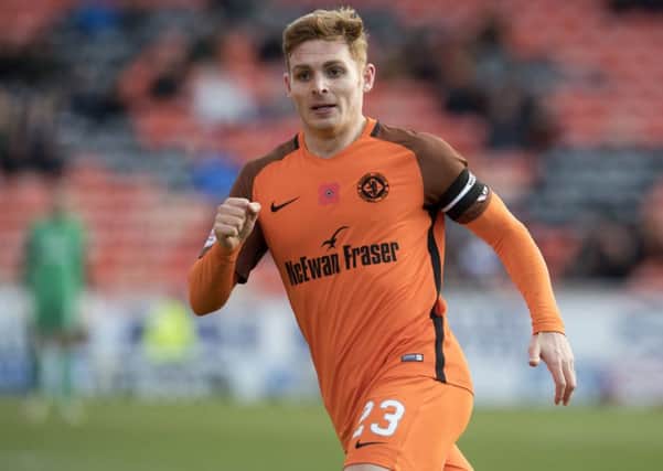 Fraser Fyvie in action for Dundee United before injury cut his season short. Picture: SNS Group