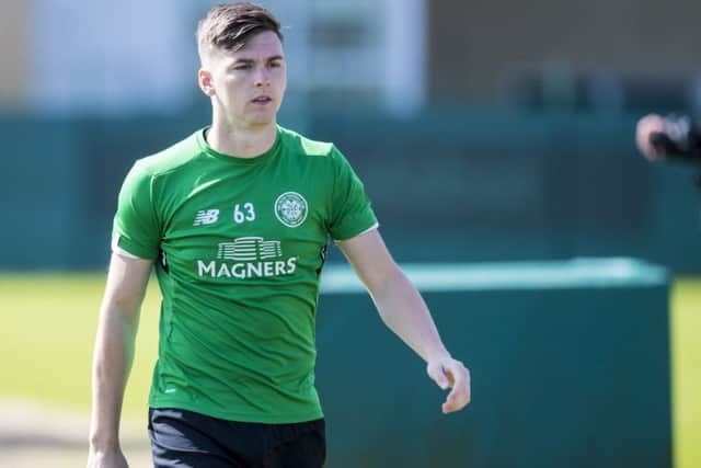 Kieran Tierney will reportedly be watched by Atletico Madrid scouts during Saturday's Cup final. Picture: SNS Group