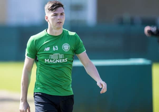 Kieran Tierney will reportedly be watched by Atletico Madrid scouts during Saturday's Cup final. Picture: SNS Group