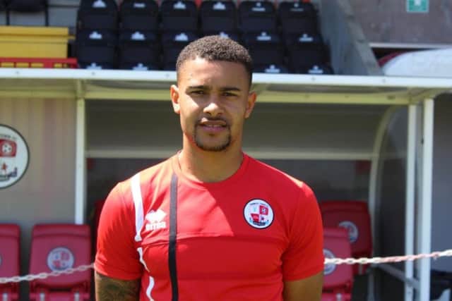 Dennon Lewis. Picture courtesy of Crawley Town/ JP Archive