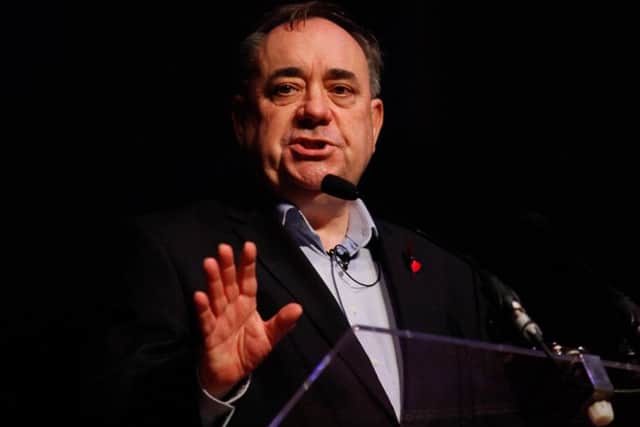 Alex Salmond speaking at the Scottish Independence Convention at the Usher Hall in Edinburgh. The former SNP leader has not ruled out a return to frontline politics. Picture: Scott Louden