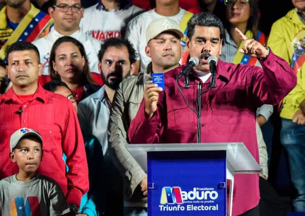 Socialist Nicolas Maduro won nearly 68 per cent of the votes, according to The National Election Council. Picture: Getty Images