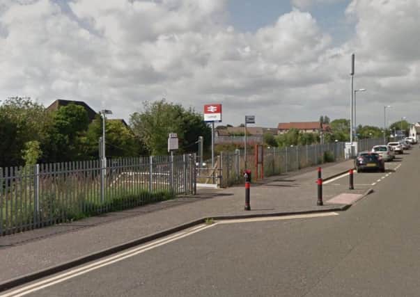 The accident happened at Larkhall train station. Picture: Google Images