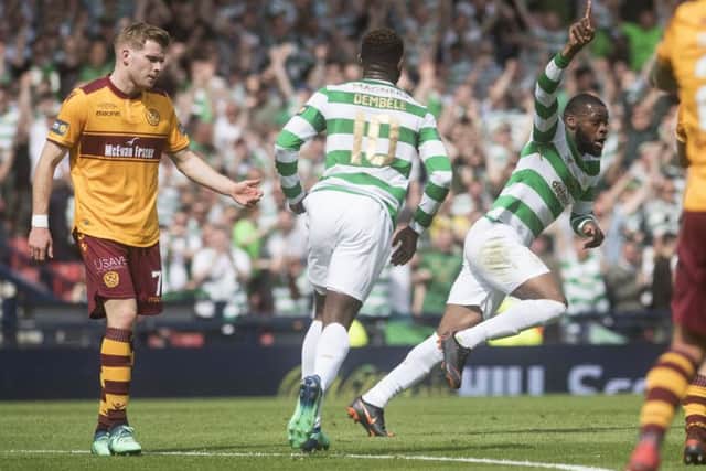 Olivier Ntcham makes it 2-0. Picture: John Devlin