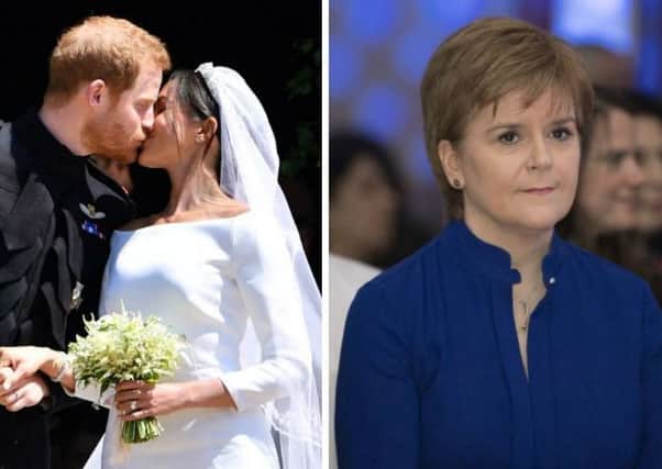 The First Minister led congratulations for the royal newlyweds.