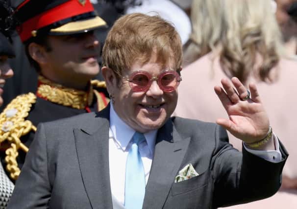 Sir Elton John performed for the royal newlyweds. Picture: PA