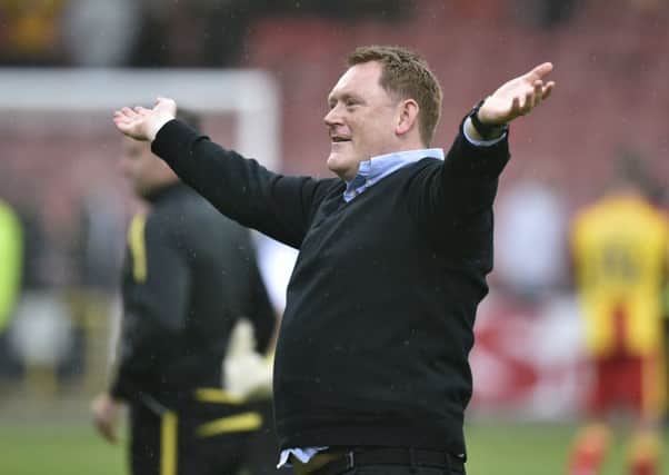 Livingston fans want David Hopkin to sign a new deal. Picture: SNS.