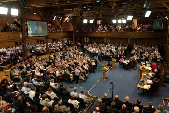 A view of the General Assembly of the Church of Scotland in Edinburgh. Picture: PA