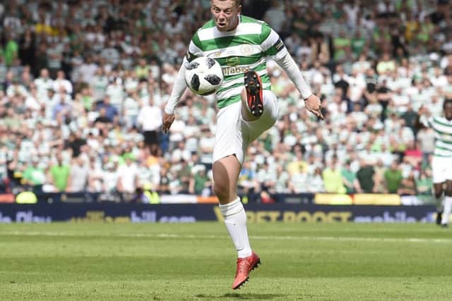 Celtic's Callum McGregor in action during the cup final. Picture: John Devlin