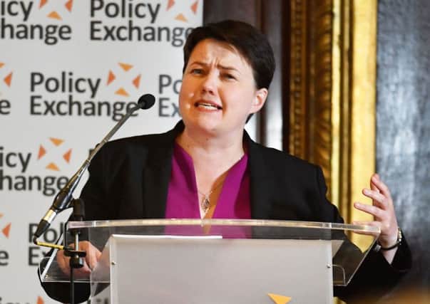 Ms Davidson used a conference on unionism in London to state the SNP was weaponising Brexit to push for a fresh independence poll. Picture: PA