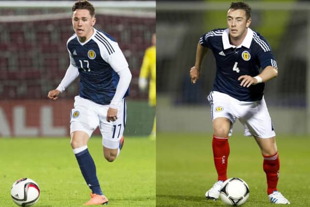 Sam Nicholson, left, and Danny Wilson have both turned out for Scotland Under-21s in the past. Pictures: SNS Group