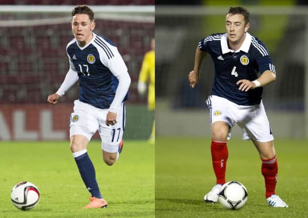 Sam Nicholson, left, and Danny Wilson have both turned out for Scotland Under-21s in the past. Pictures: SNS Group