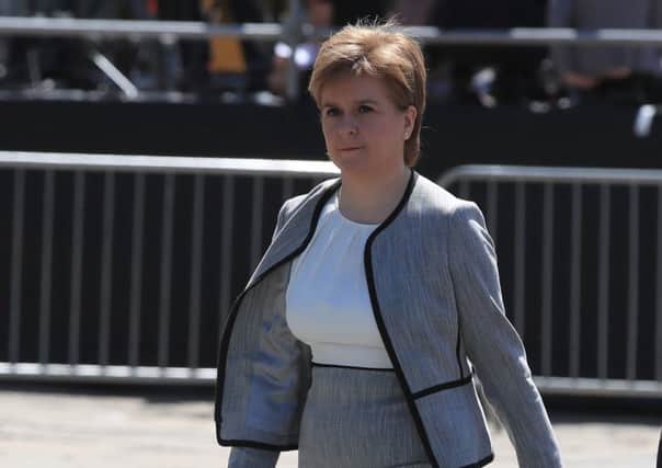 First Minister Nicola Sturgeon arrives for the Manchester Arena National Service of Commemoration at Manchester Cathedral. Picture: PA Wire.