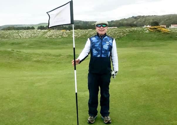 John Foster.  A partially sited golfer has hit an incredible hole in one at a popular Scottish golf course.  Picture: SWNS