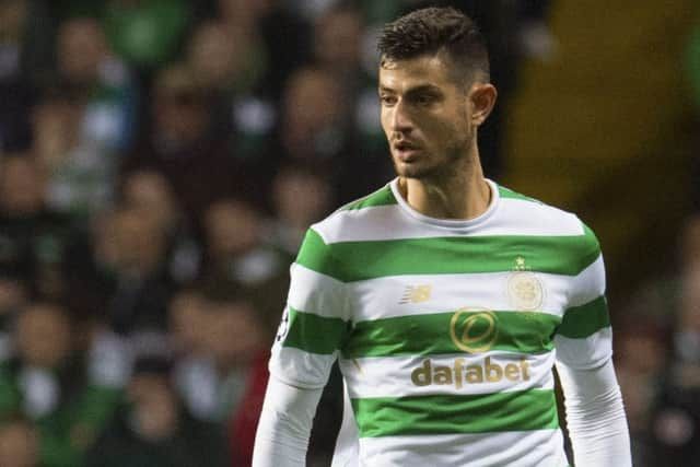 Nir Bitton in action for Celtic against Bayern Munich in November 2017. Picture: SNS Group