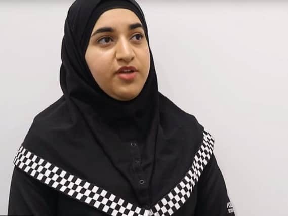 Aleena Rafi, a special constable, is the first Police Scotland officer to wear the hijab.