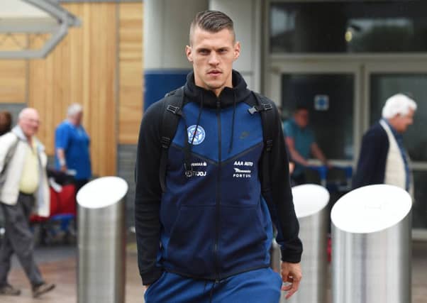 Martin Skrtel pictured at Glasgow Airport ahead of Scotland's clash with Slovakia in October 2017. Picture: SNS Group