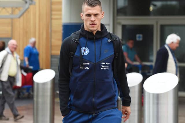 Martin Skrtel pictured at Glasgow Airport ahead of Scotland's clash with Slovakia in October 2017. Picture: SNS Group