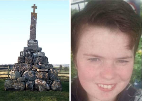 The Maggie Wall memorial has been sealed by police in the investigation into Annalise Johnstone's death. Picture: Geograph/Police Scotland