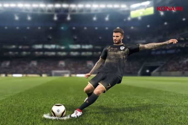 David Beckham is a playable 'legend' in the new game. Picture: Konami/Contributed
