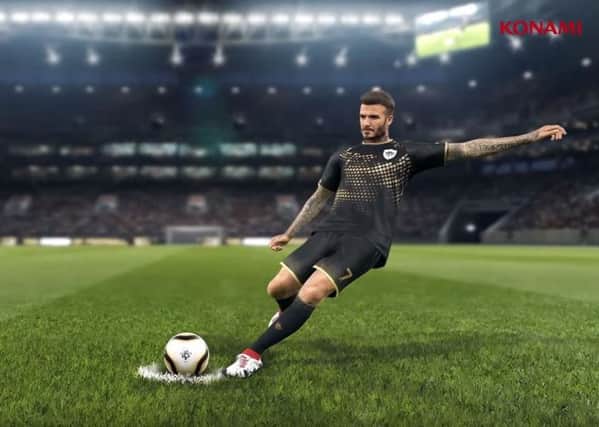 David Beckham is a playable 'legend' in the new game. Picture: Konami/Contributed
