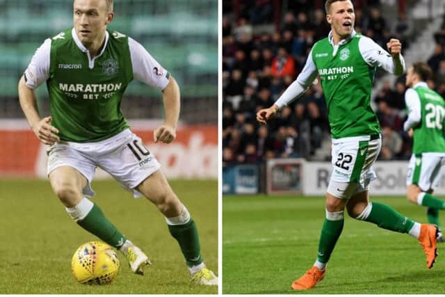 Neil Lennon gave an update on Dylan McGeouch, left, and Florian Kamberi. Pictures: SNS Group