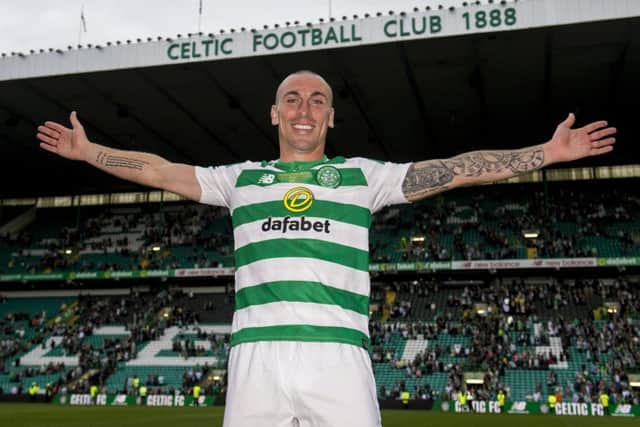 Scott Brown made the most passes of any player in the league. Picture: SNS