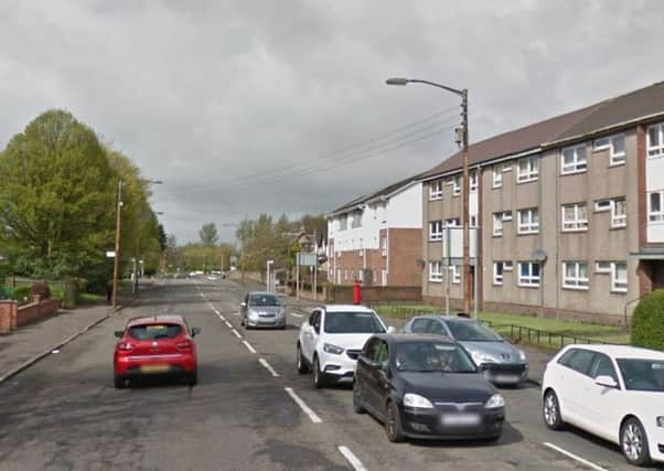 The incident occurred at a flat on Colston Road in the Springburn area of Glasgow. Picture: Google Street View