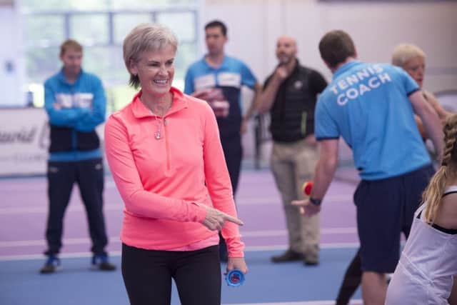 Judy Murray at the David Lloyd centre in Glasgow. Picture: Paul Chappells