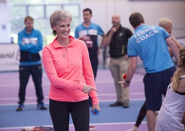 Judy Murray at the David Lloyd centre in Glasgow. Picture: Paul Chappells