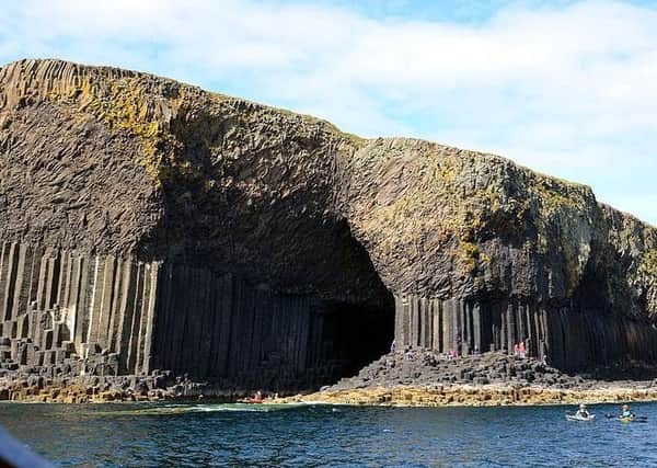 The walkway into Fingal's Cave on Staffa was damaged during winter storms. PIC: Creative Commons/Luk.