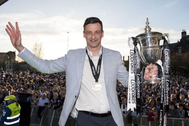 Jack Ross led St Mirren to the Championship title but is set to leave to take over at Sunderland. Picture: Ross Parker/SNS