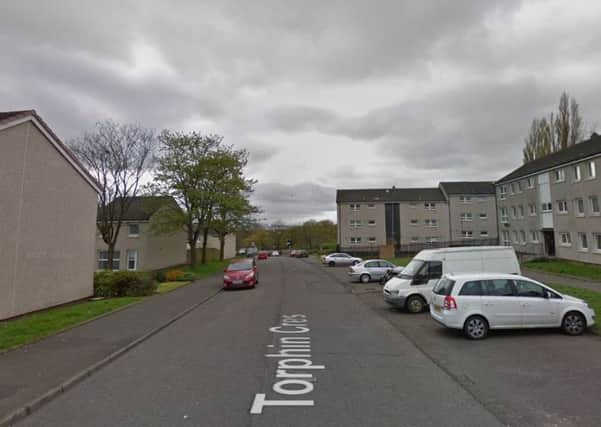 Officers were alerted to the attack outside a flat in Torphin Crescent, Greenfield, on Wednesday night. Picture: Google Maps