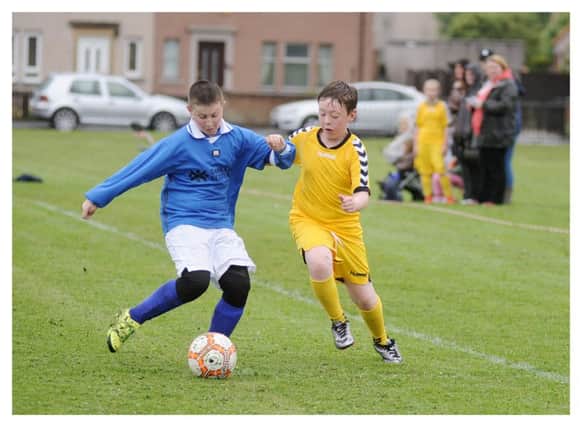 East Wemyss and Aberhill battle it out in last year's tournament. Pic: George McLuskie