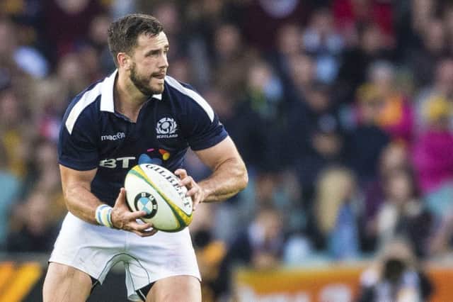 Alex Dunbar won't be going on tour after the centre injured a hamstring. PICTURE: SNS