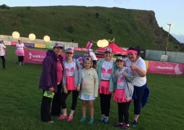 Dunbar Dream Team - Audrey Cameron, Abigail Sheridan, Anna Sheridan, Erin Ross, Isla Ross, and Lisa Ross.